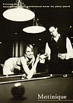 Matinique 1996 b/w billiard postcard