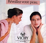 VICHY 23 Aqua-Tendre w/ Rosemary Mc Grotha - french marie claire 3-1987