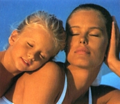 spanish VICHY 1992 with blonde girl sun